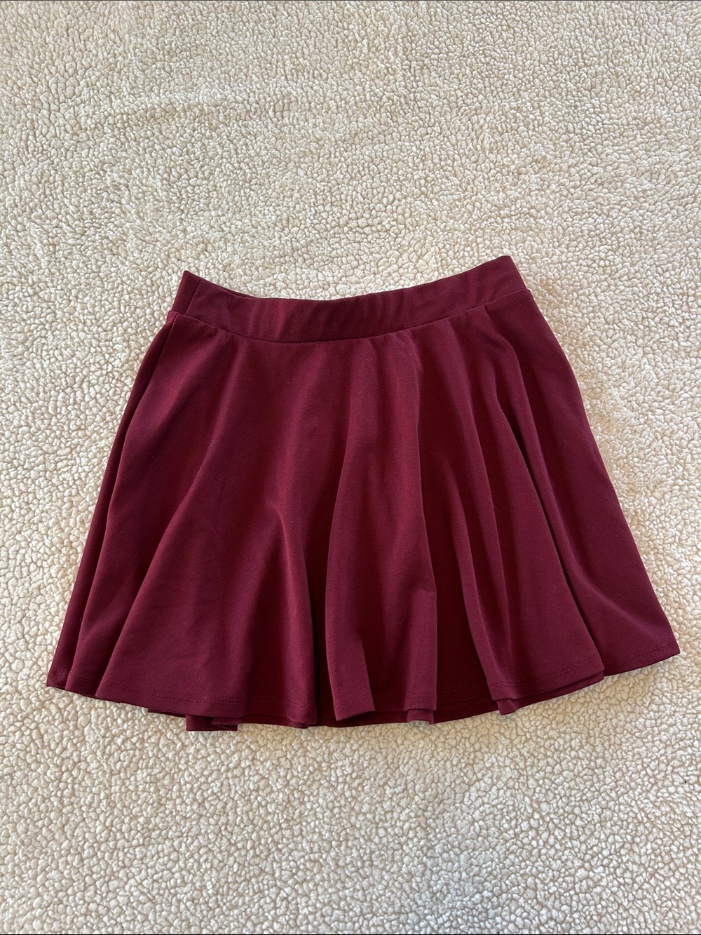Ambiance Burgundy Circle Skater Skirt
